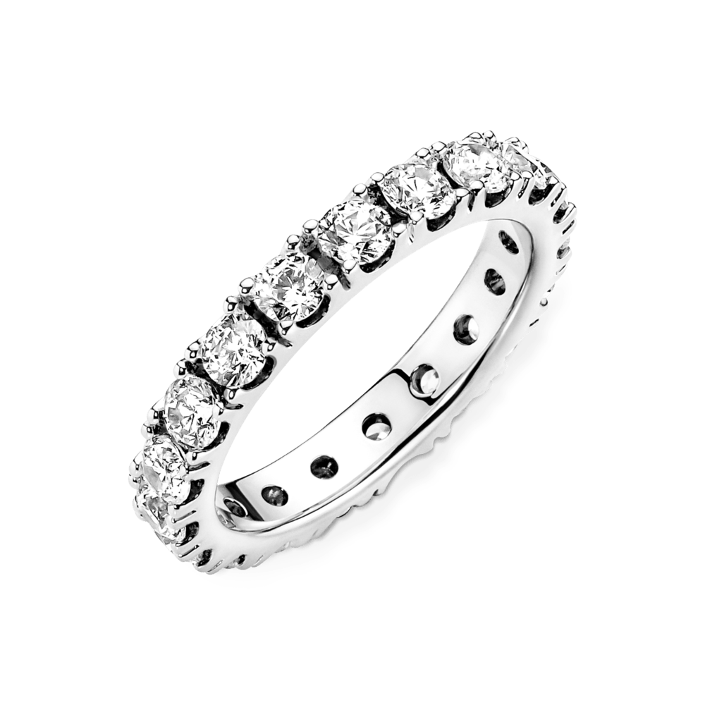 Anillo En Plata De Ley Eternity Brillante