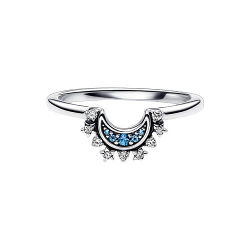 Anillo Luna Celestial Azul