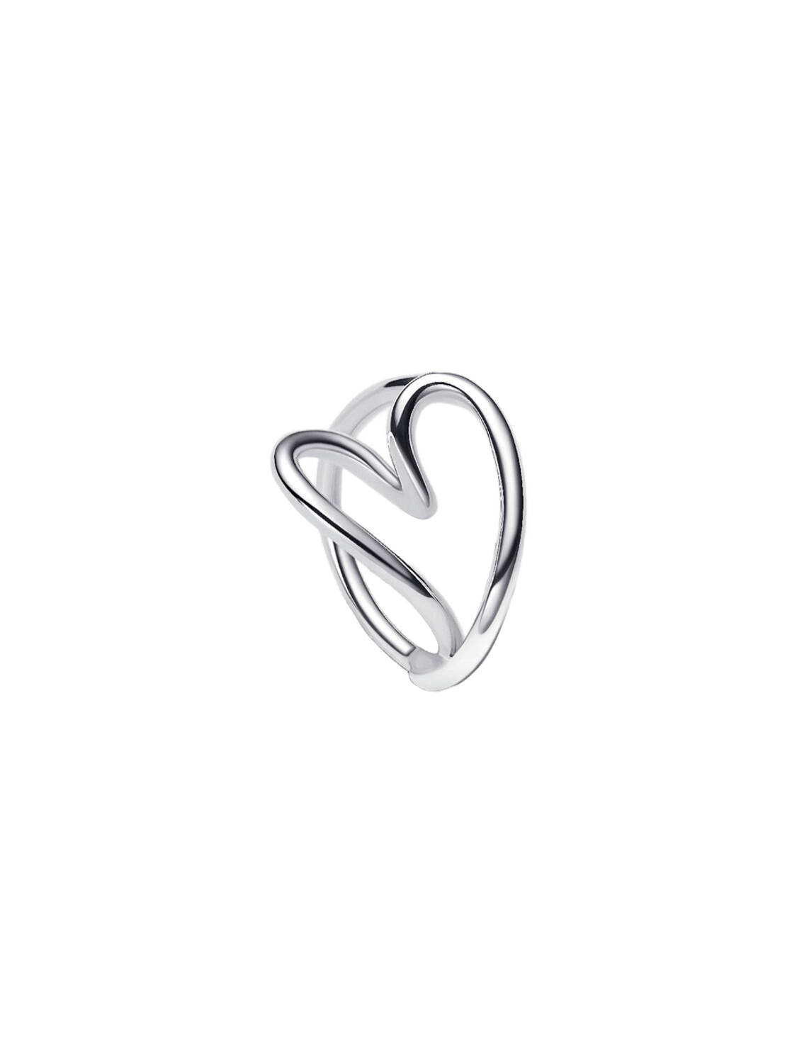 Anillo Corazón Forma Orgánica