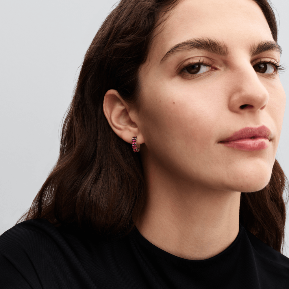 Aretes de Aro Rosa