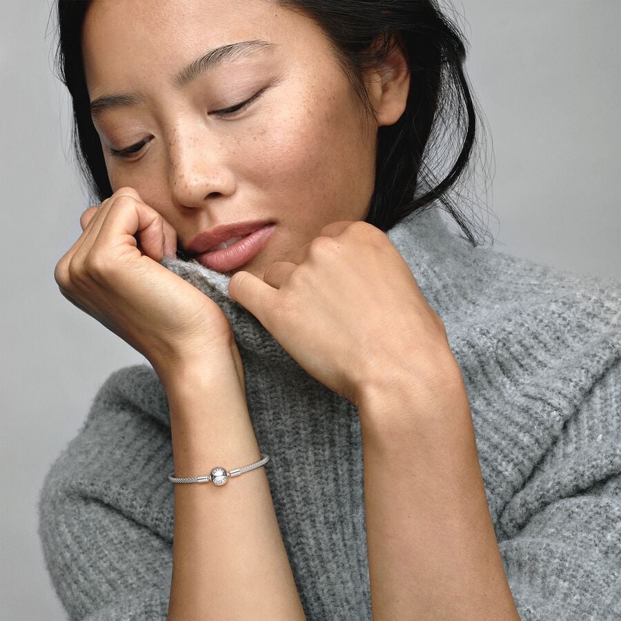 Pulsera Moments en plata de ley Malla