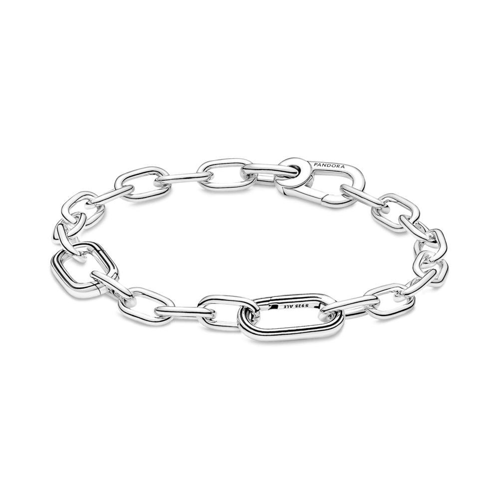 Brazalete De Cadena De Eslabones Dos Conectores Pandora Me