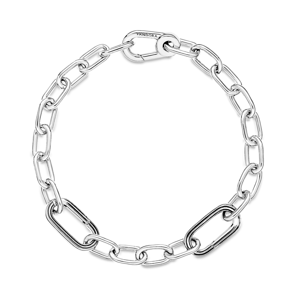Brazalete De Cadena De Eslabones Dos Conectores Pandora Me