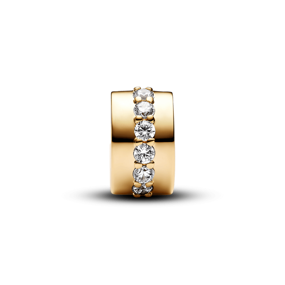 Charm de Clip Fila Brillante Transparente