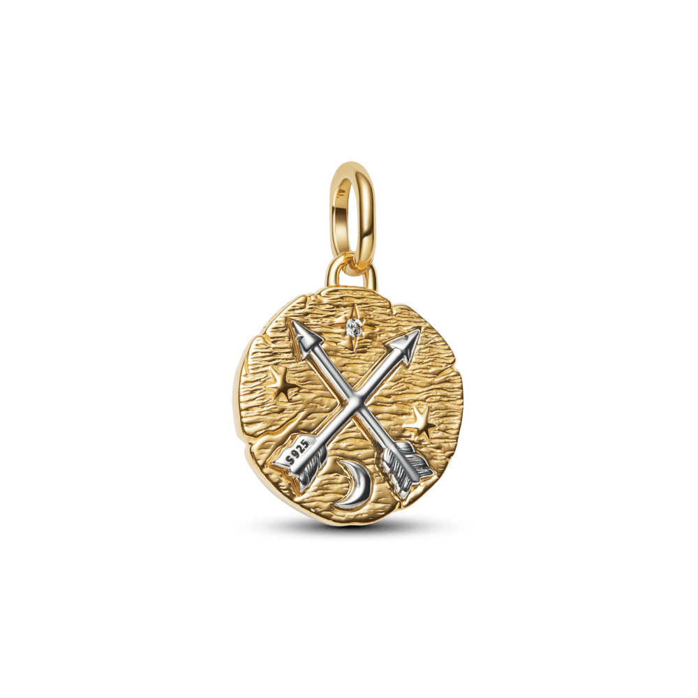 Charm Medallón Flechas Cruzadas