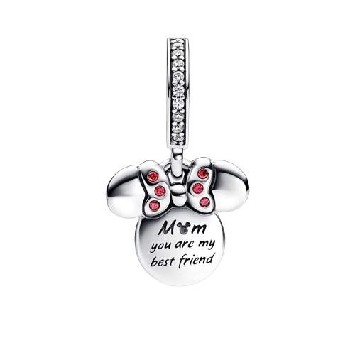 Charm Colgante Doble Silueta Minnie Mouse de Disney