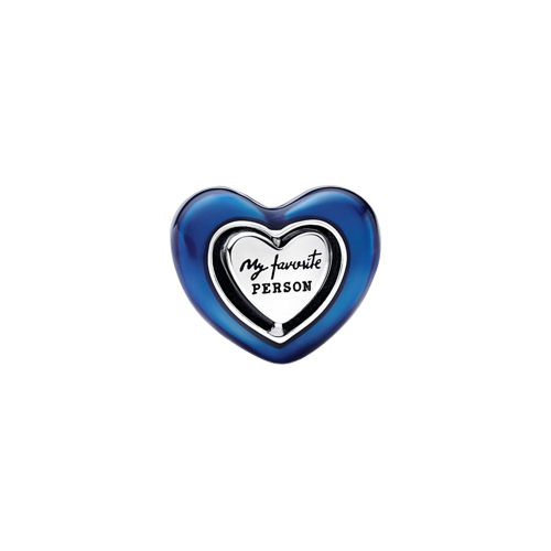Charm Corazón Giratorio Azul