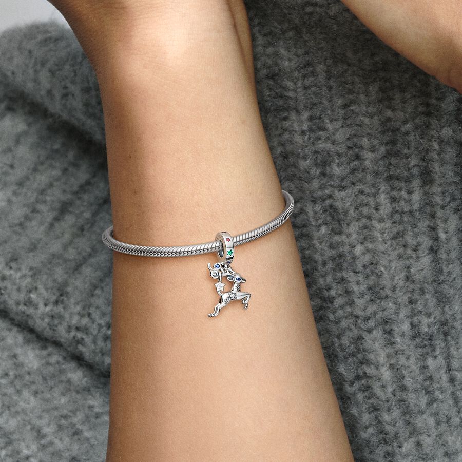 Joya Pandora Charm Colgante Reno de Navidad Mágico - Imagen 3