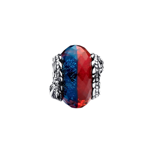 Charm de Cristal de Murano Doble Dragones de Hielo y Fuego de Juego de tronos