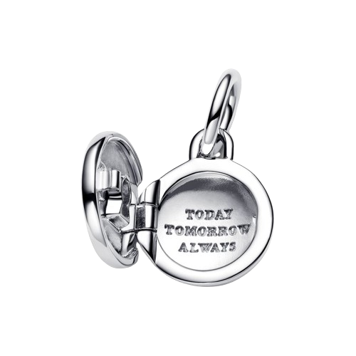Charm Colgante Medalla Grabable que se abre