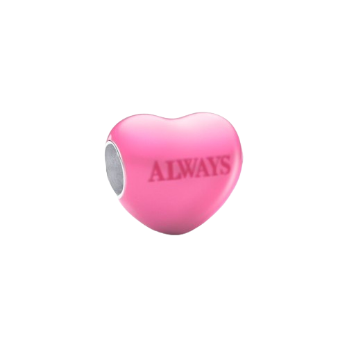 Charm Corazón Mensaje Oculto que Cambia de Color