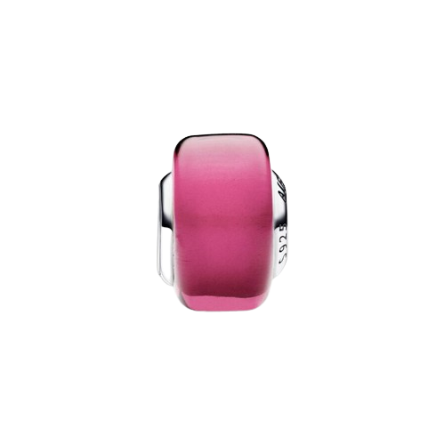 Charm Mini Cristal de Murano Rosa
