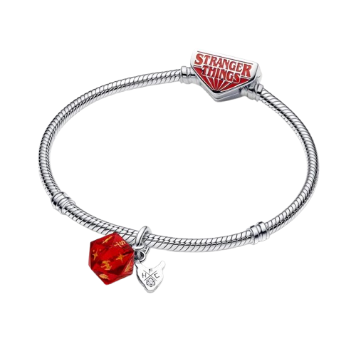Charm Colgante Dado Club del Fuego Infernal de Stranger Things