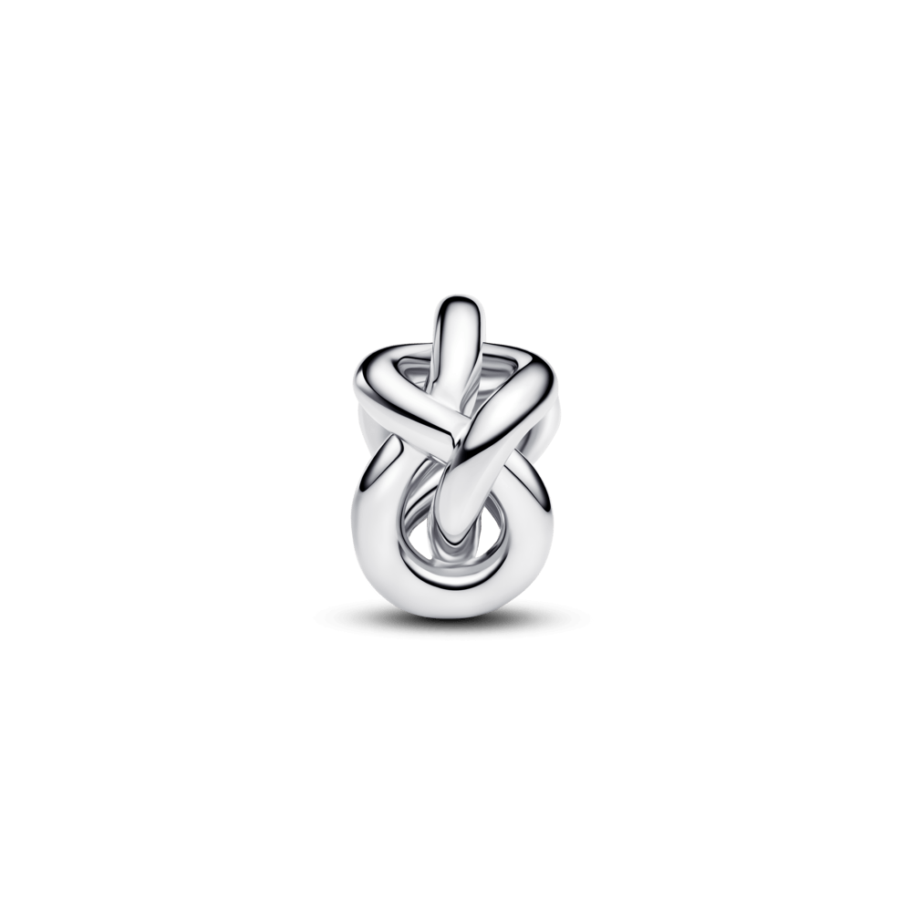 Charm Nudo Infinito Plateado
