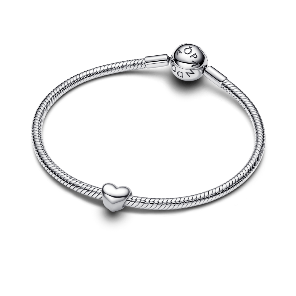 Mini Charm Corazón Plateado