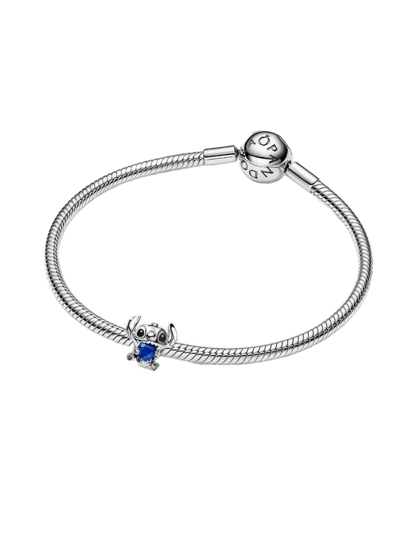 Charm Stitch Corazón Azul de Disney