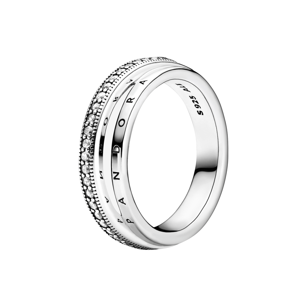 Anillo Triple Alianza en Pavé