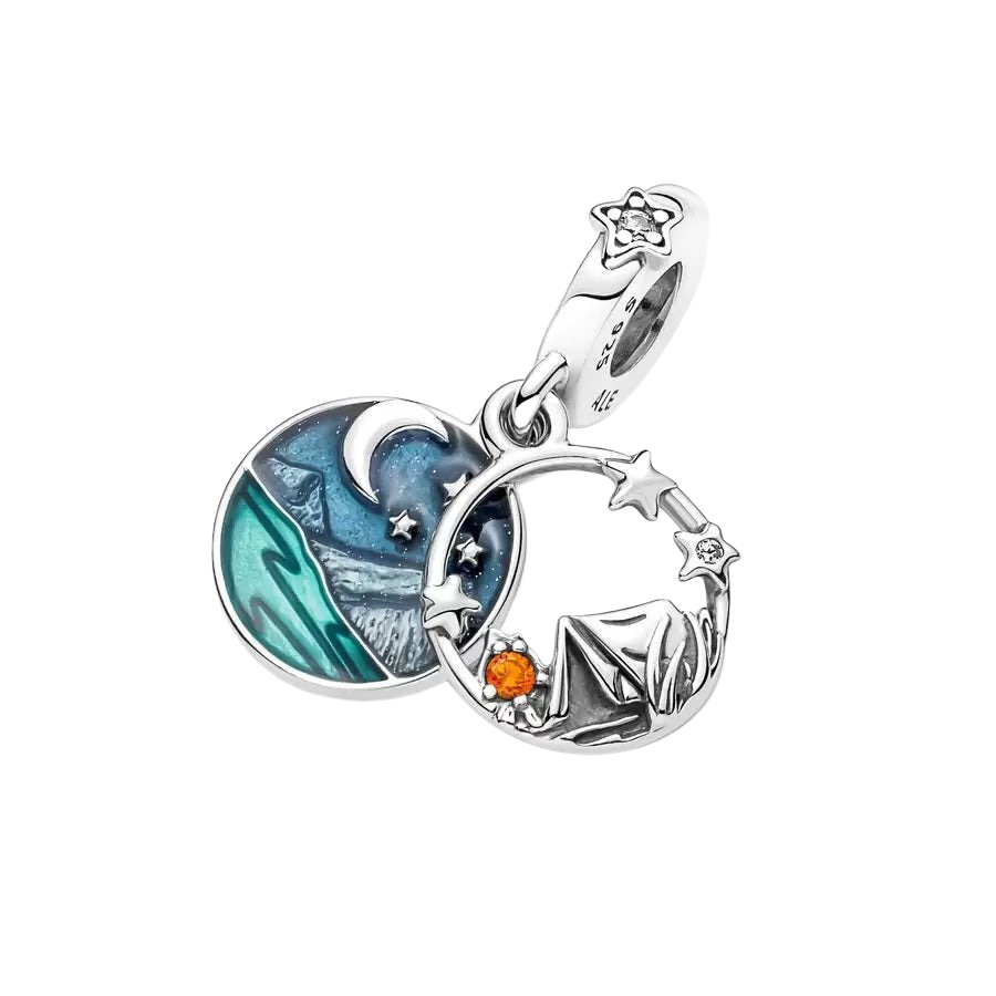 Charm Colgante Camping Cielo Nocturno