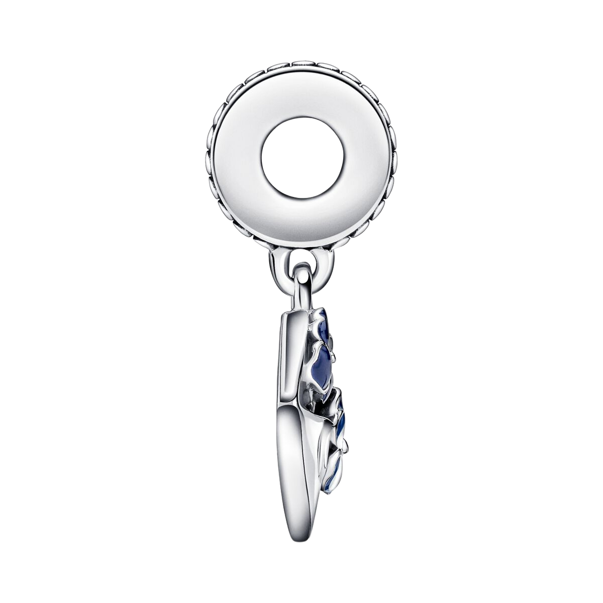 Joya Pandora Charm Colgante Sobre con Flores Pensamiento - Imagen 3