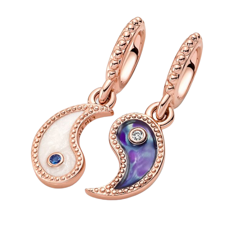 Joya Pandora Charm Colgante Yin y Yang Divisible - Vista detalle