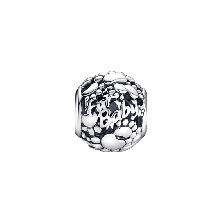 Charm Corazones y Huellas Cachorro