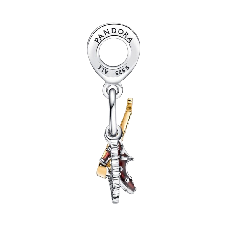 Joya Pandora Charm colgante Guitarra Española, Zapato Flamenco y Abanico - Imagen 3