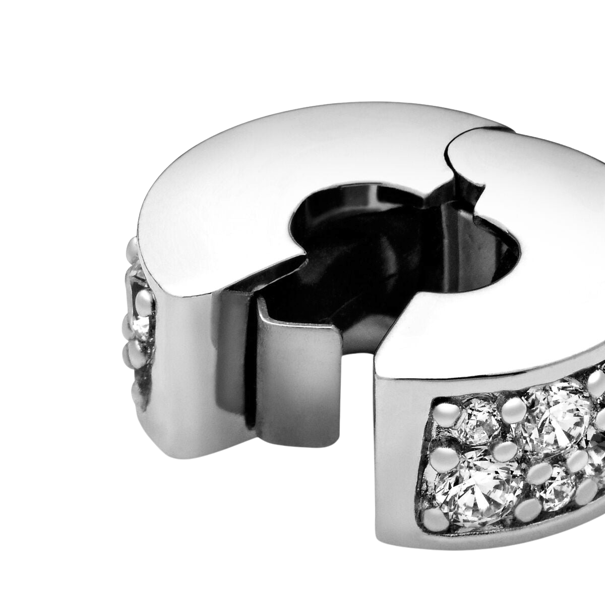 Charm de clip Pavé Transparente