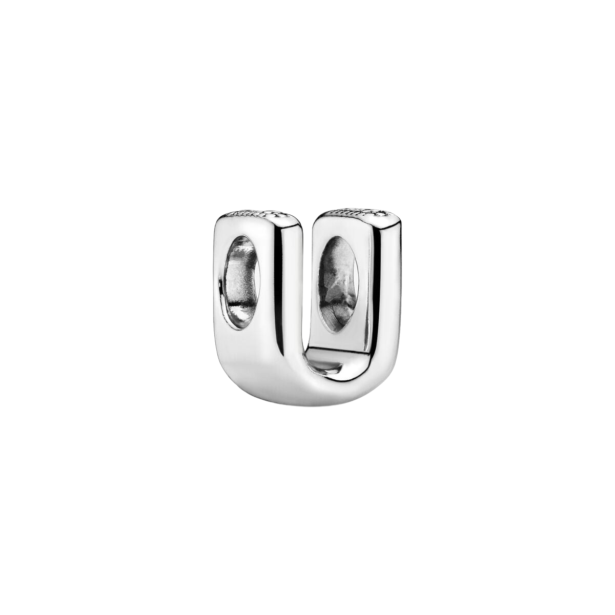 Charm en plata de ley Letra U