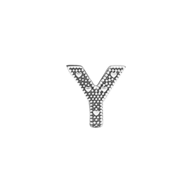 Charm en plata de ley Letra Y