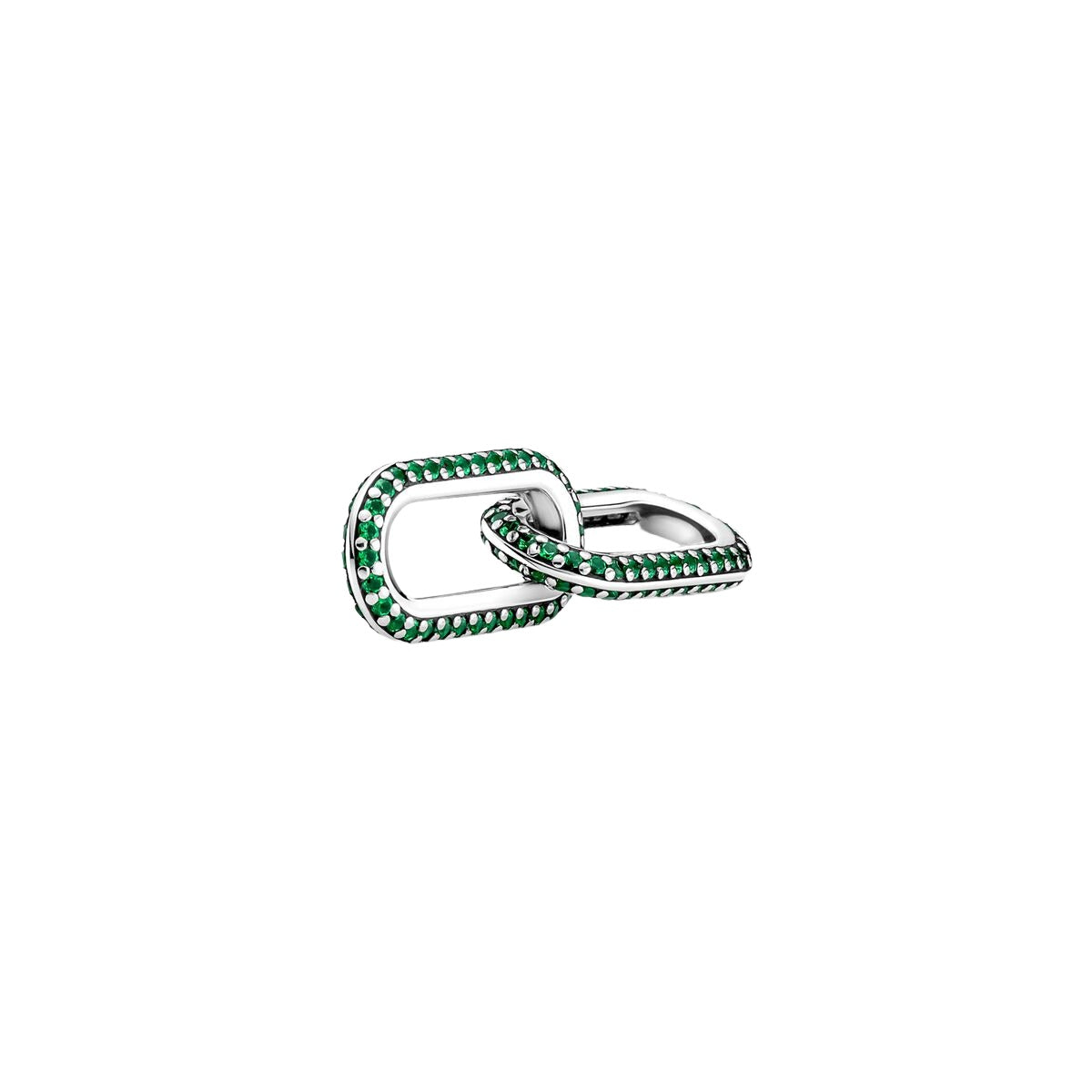 Link Doble en Pavé Verde Pandora ME