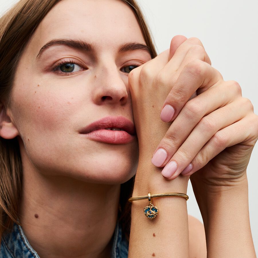 Charm Colgante Doble Carroza y Corazón de La Cenicienta de Disney