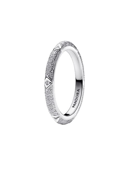 Anillo Textura y Gemas