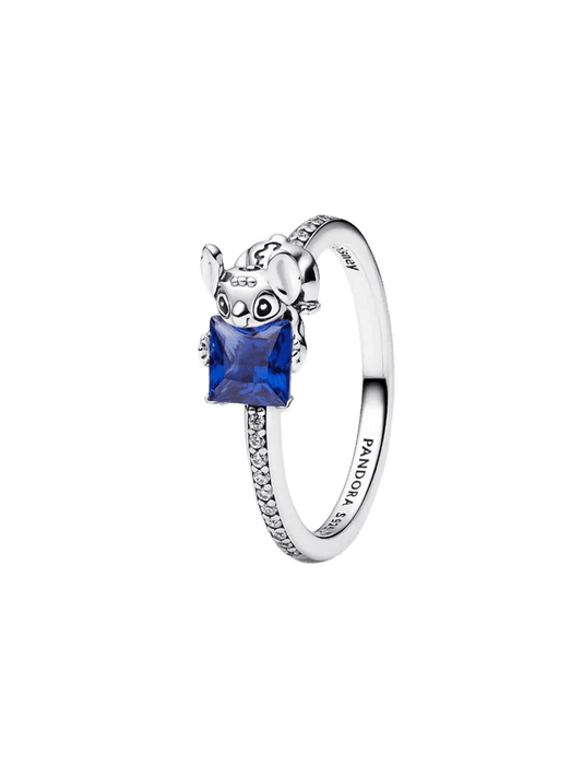 Anillo Gema y Stitch de Disney Azul
