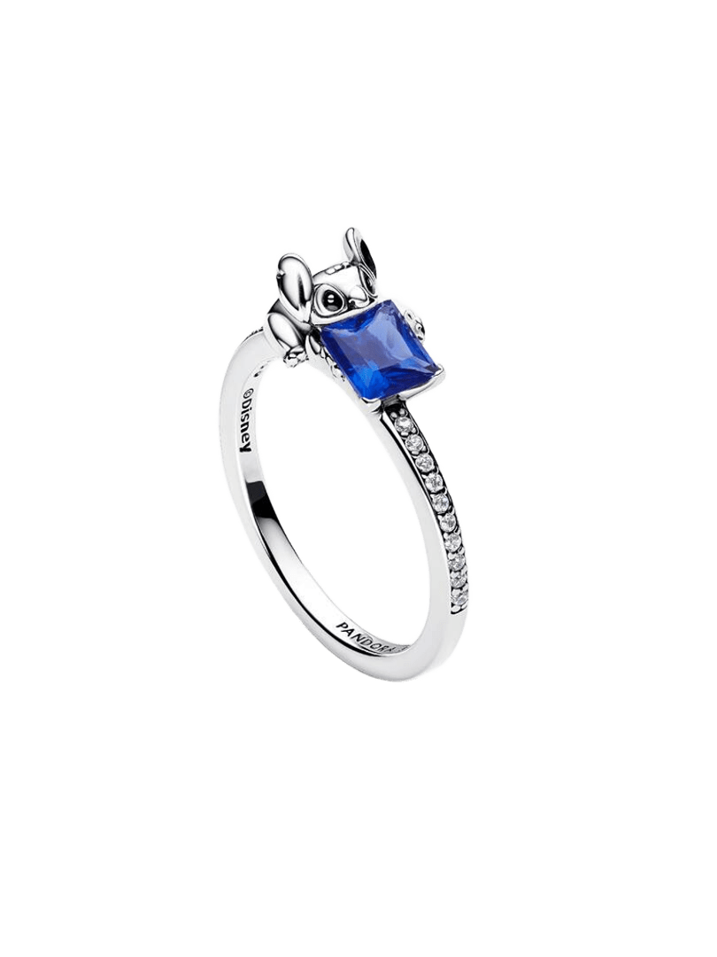 Anillo Gema y Stitch de Disney Azul