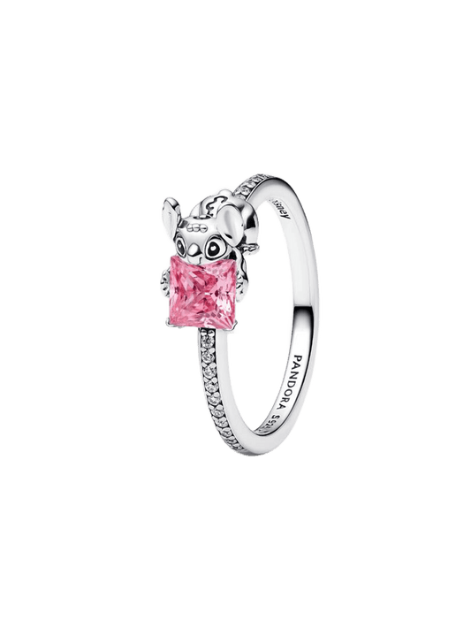 Anillo Gema y Stitch de Disney Rosa