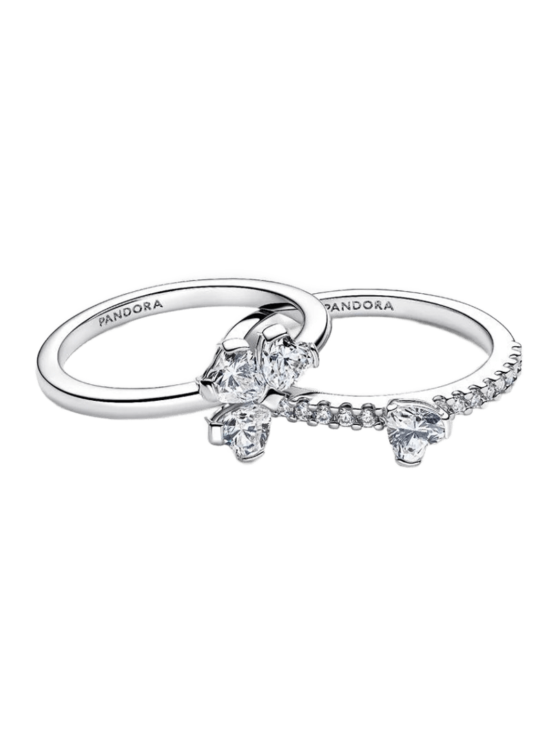 Anillo Divisible Trébol de la Suerte Brillante