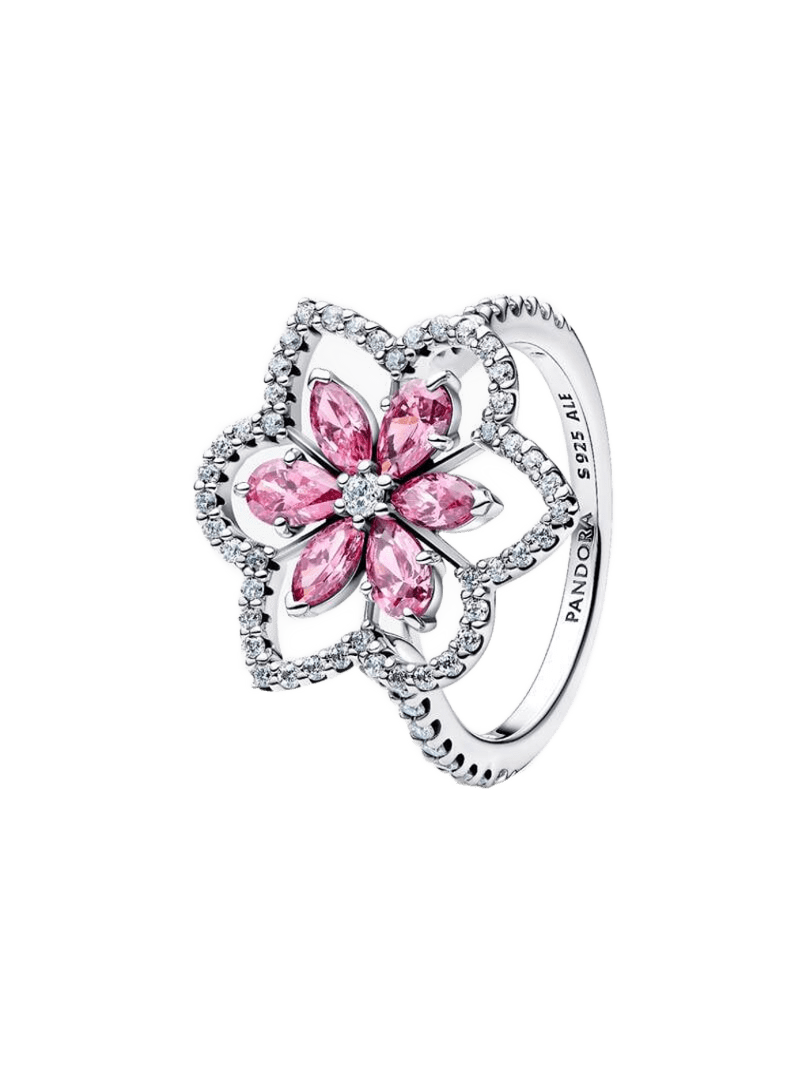 Anillo Cóctel Flor Doble