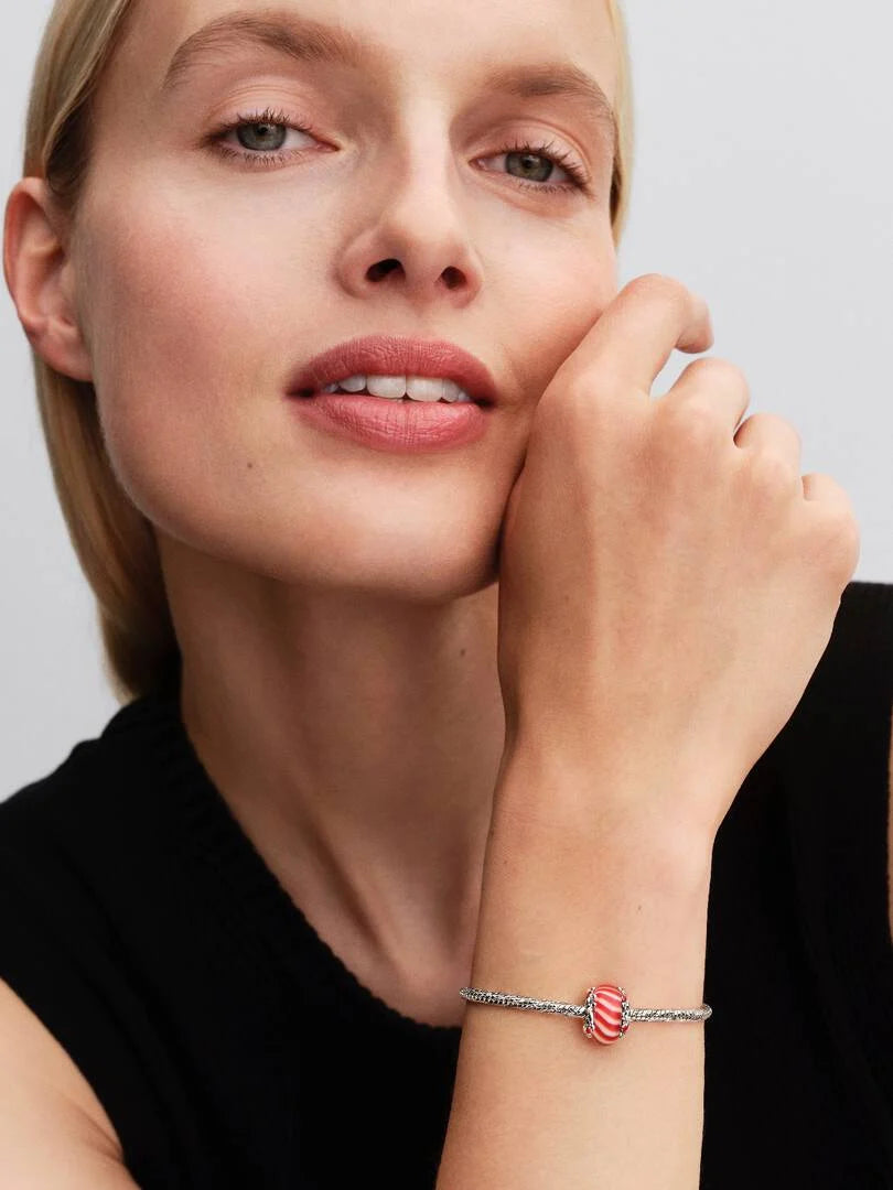 Charm Caramelo de Cristal de Murano