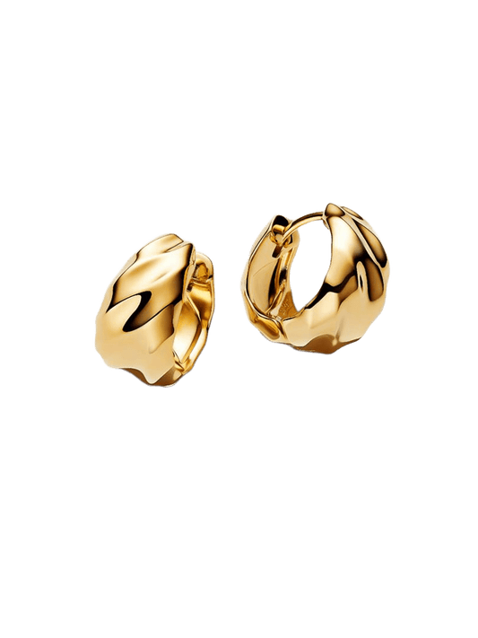 Pendientes de Aro Ondulados