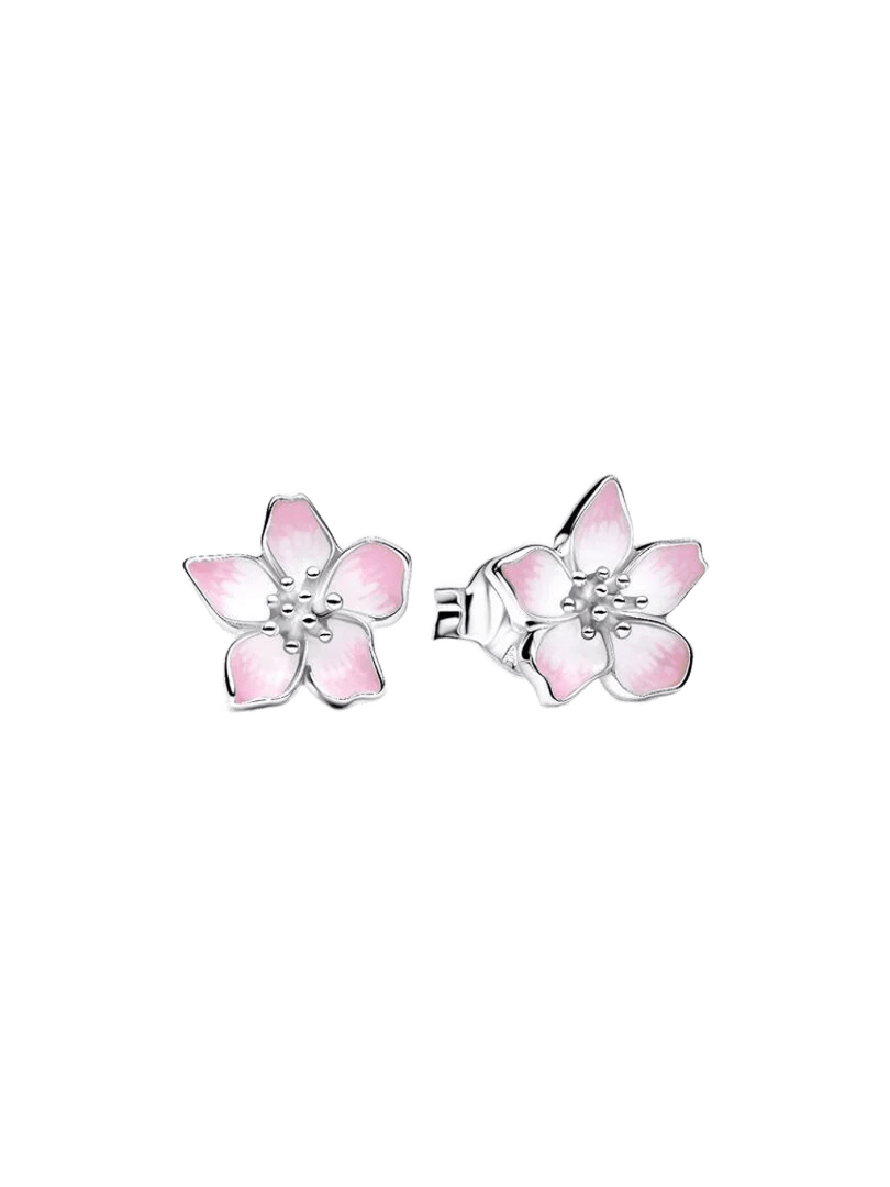 Pendientes de botón Flor de Cerezo