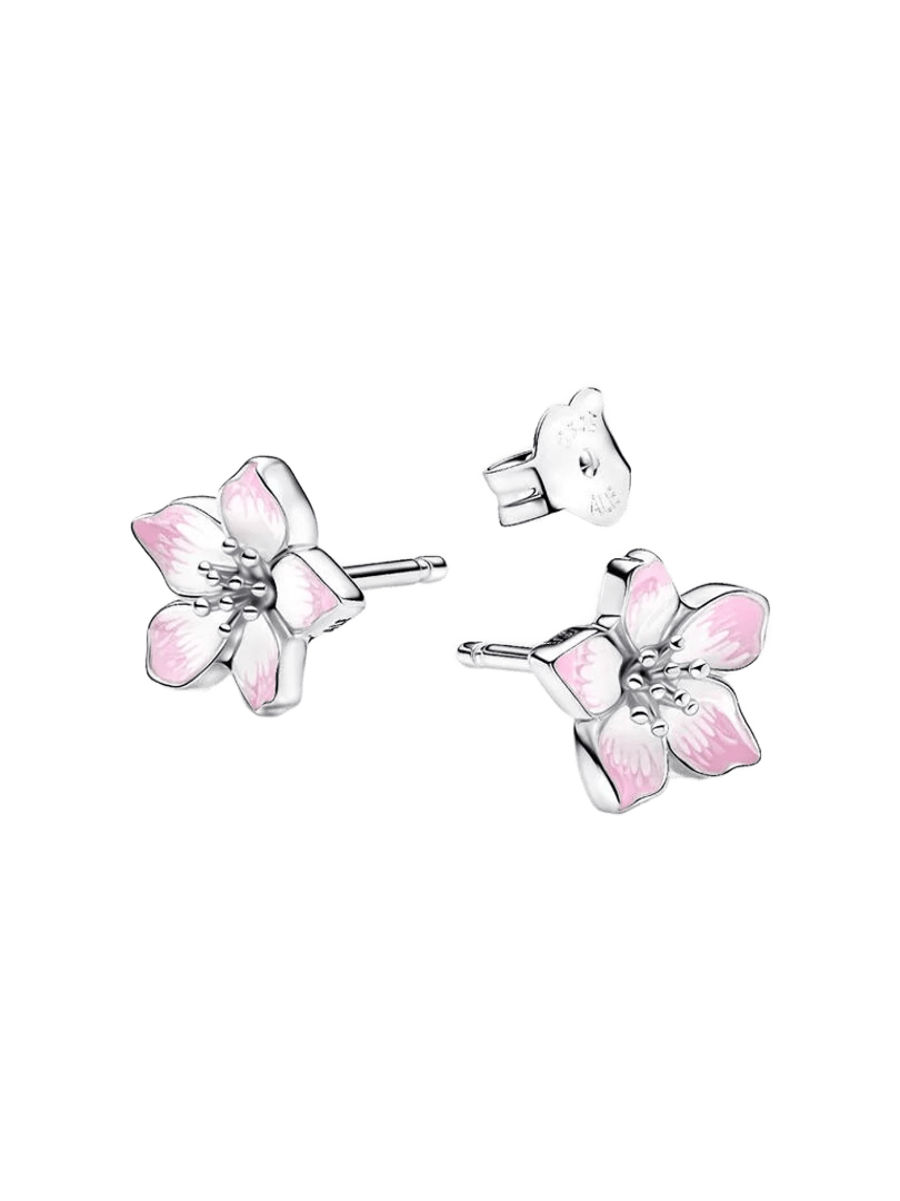 Pendientes de botón Flor de Cerezo