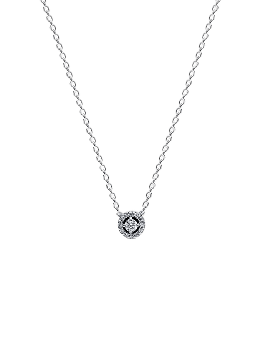 Collar Halo de Pavé Redondo