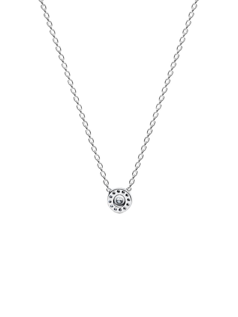 Collar Halo de Pavé Redondo