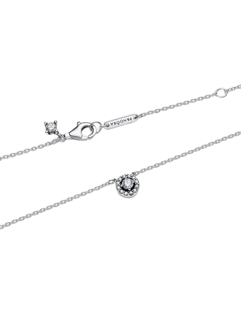 Collar Halo de Pavé Redondo