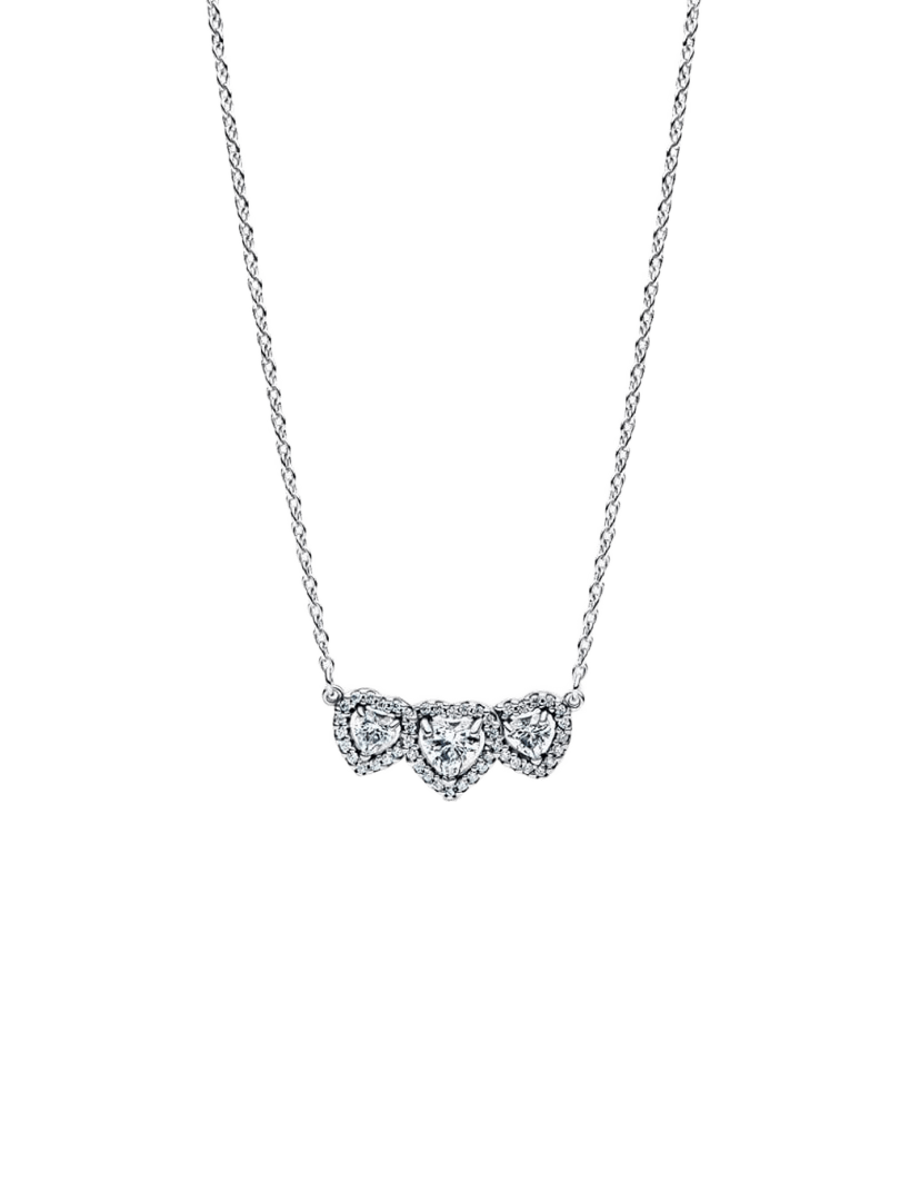 Collares Triple Halo Corazón