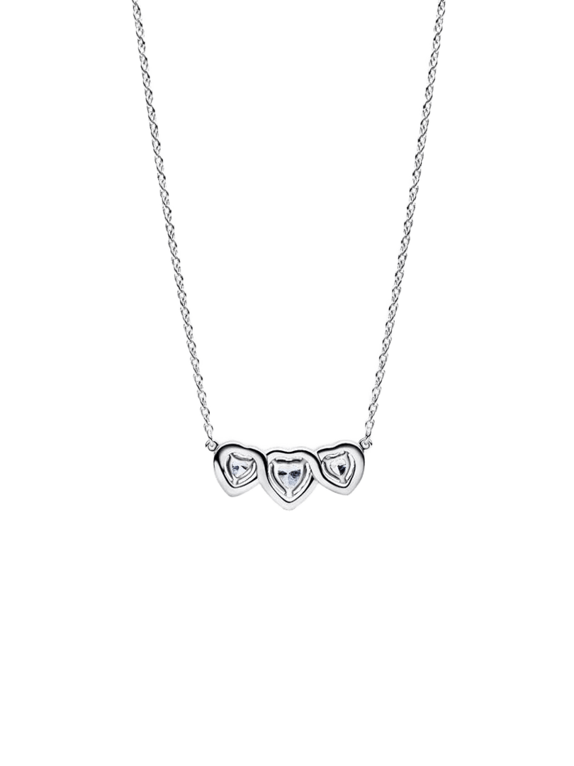 Collares Triple Halo Corazón