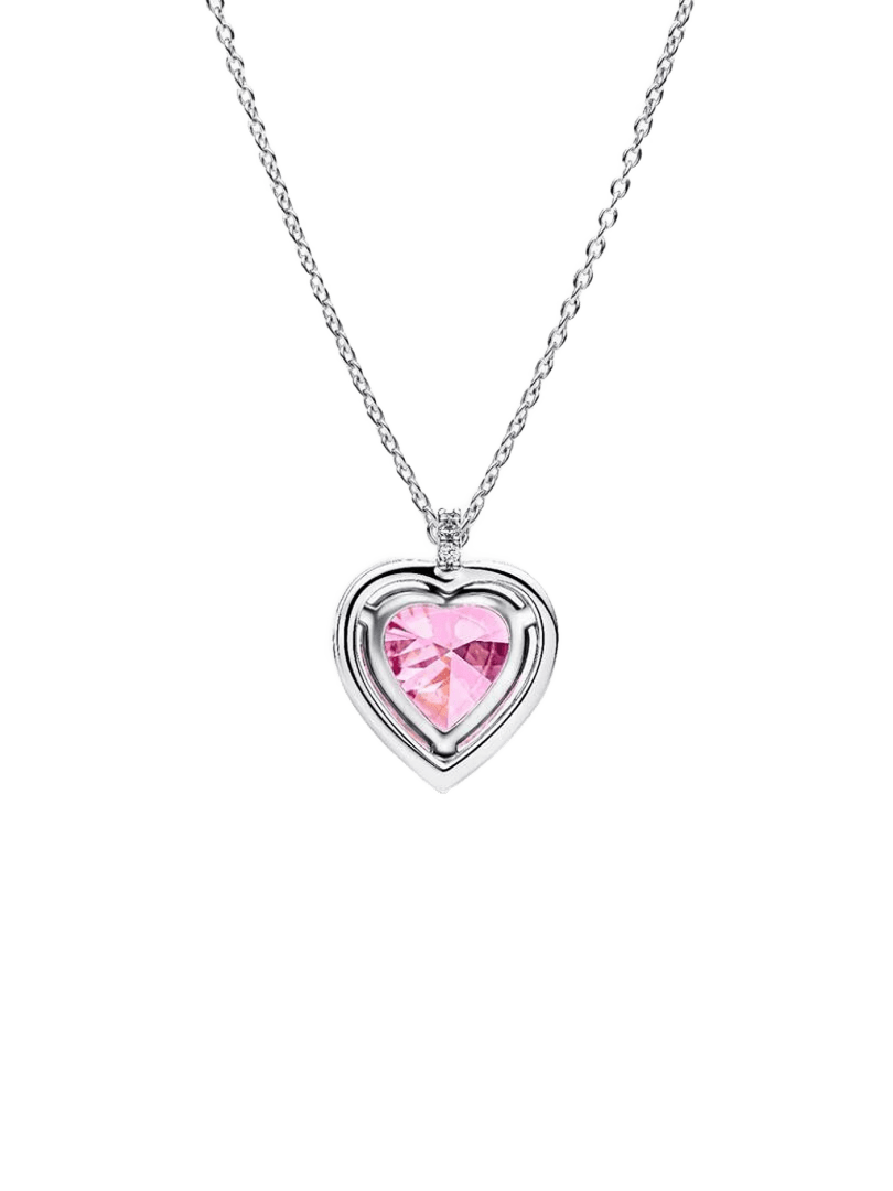 Collar Halo Corazón Rosa