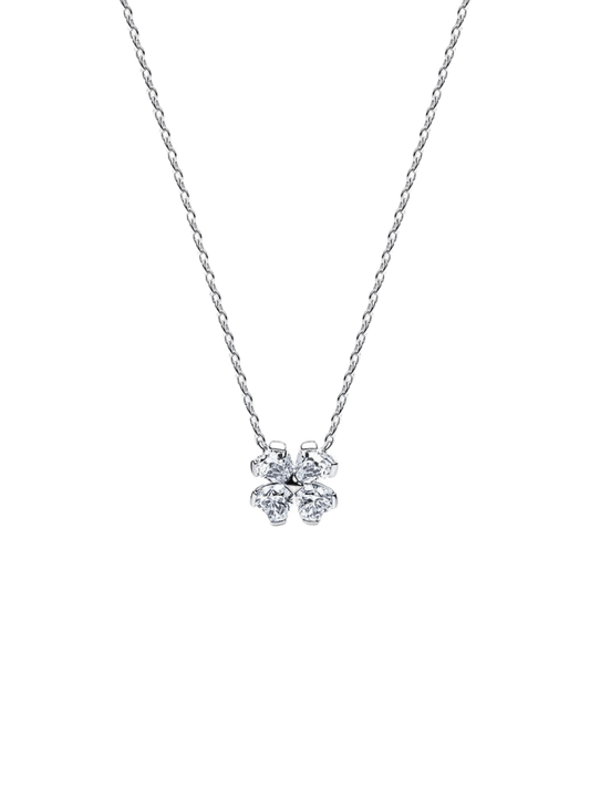 Collar Trébol de la Suerte Brillante
