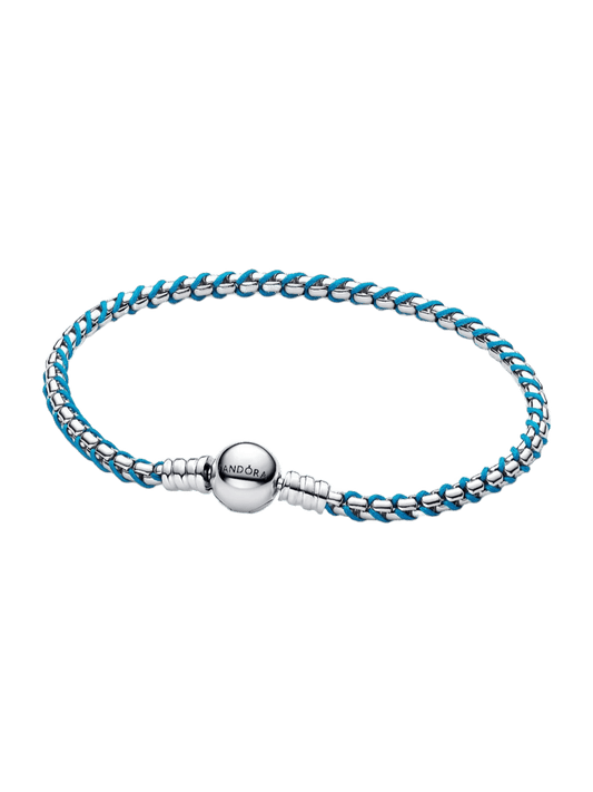 Pulsera Cadena Caja Cordón Azul