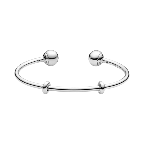 Pulsera Moments abierta con cierres Pavé para charms